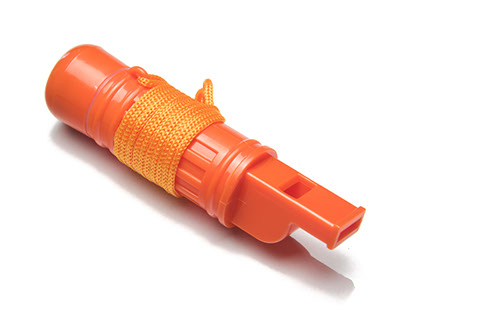 5 in 1 survival tool whistle compass waterproof container flint firestarter lanyard camping outdoors accessories product photograph photo