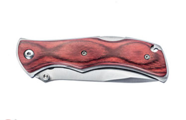 wood handle folding knife pocket knife camping outdoors accessories housewares product photograph photo